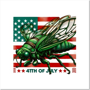 4th july Entomology Cicada Fest 2024 Broods XIX XIII Cicada Lover Posters and Art